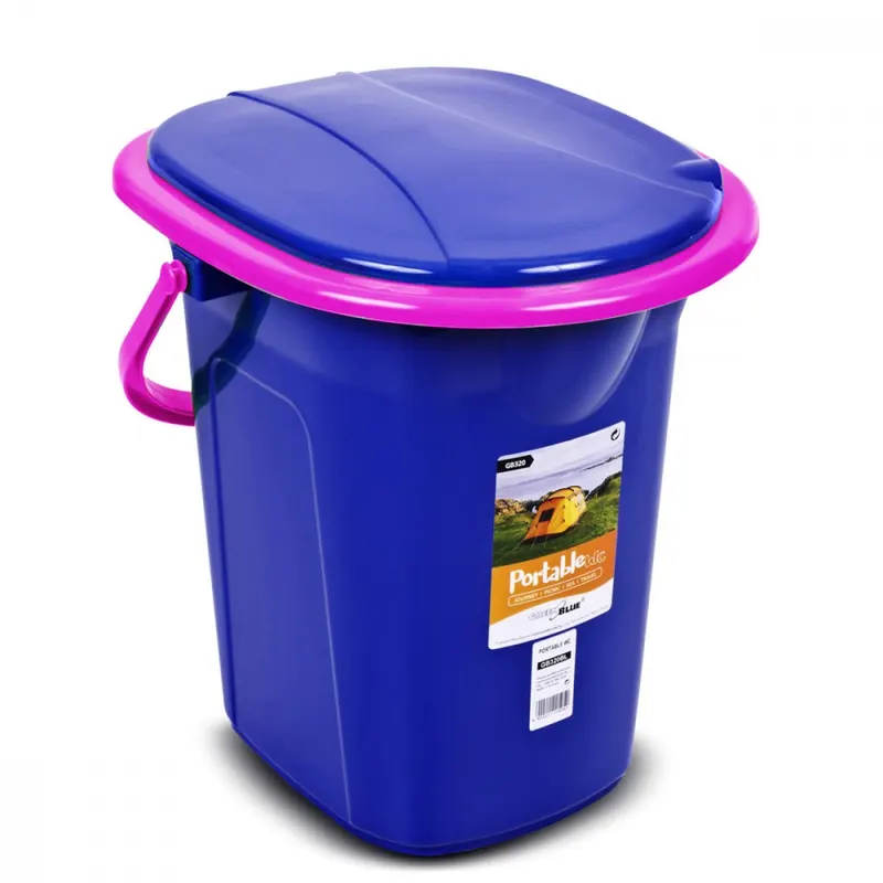 GreenBlue Toaleta turystyczna GB320BR granatowo-różowa