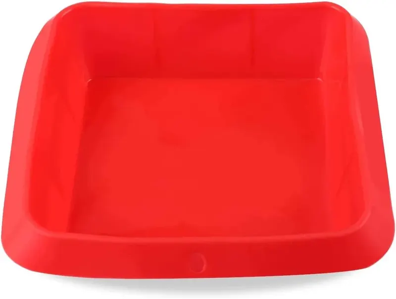 SILIKONOWA FORMA DO PIECZENIA LASAGNA 20X20 CM CZERWONA 2L