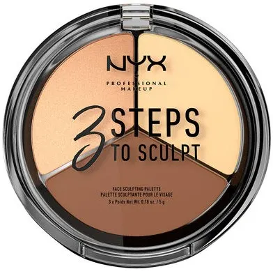 NYX Professional Makeup 3 Steps to Sculpt Paleta do Konturowania 02 Light