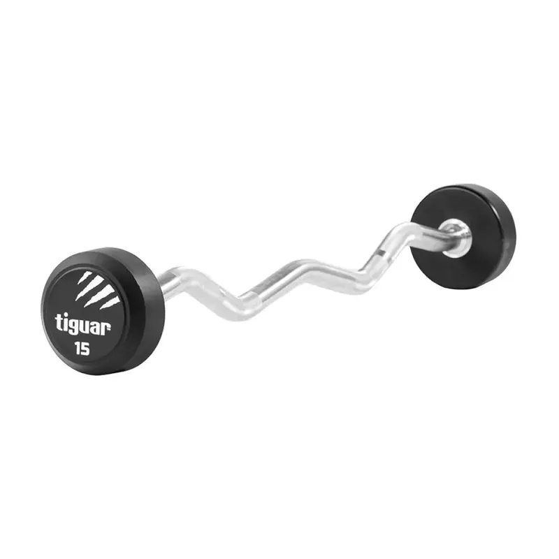Barbell łamany PU Tiguar 15 kg