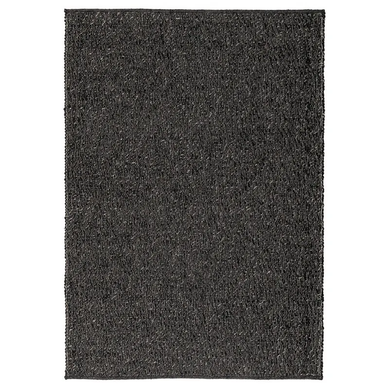 Dywan wełniany STONES | Czarny | Ręcznie tkany