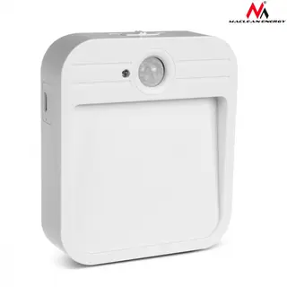 Maclean Lampa LED Schodowa Z Sensorem Ruchu Maclean MCE236, Magnes, Haczyk, Temperatura 4000K, Zasięg 3-4m, Akum 3.7V/500mAh, 4 LED SMD
