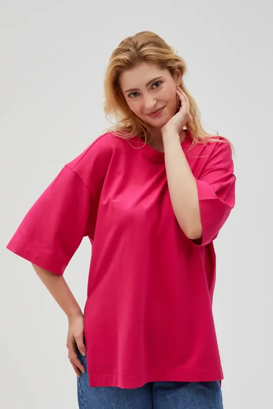 Bluza oversize fuksjowa
