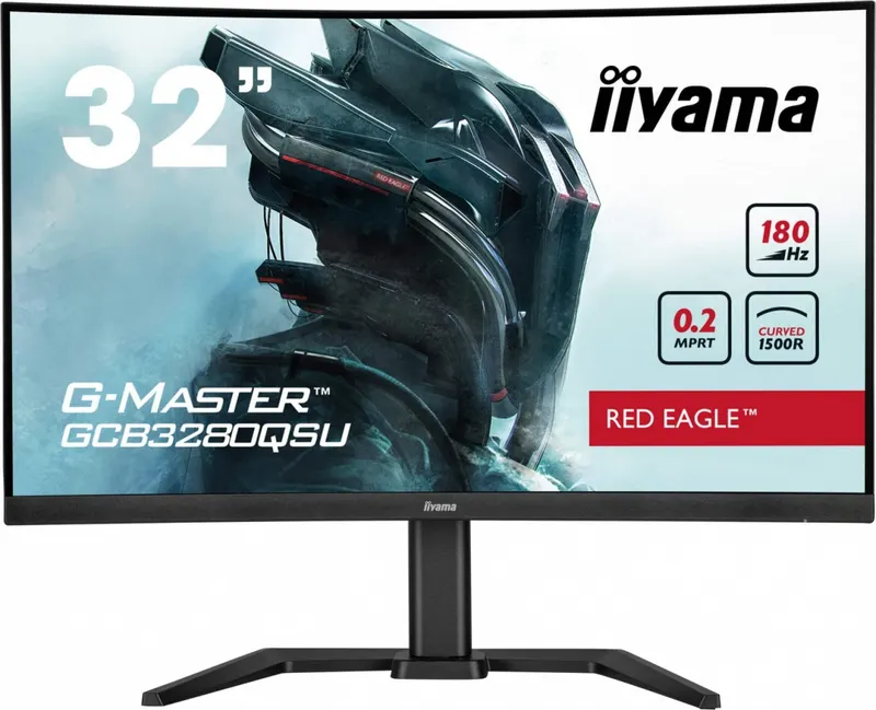 IIYAMA Monitor 32 cale GCB3280QSU-B2,VA,QHD,180Hz,1500R,0.2ms,4xUSB,350cd