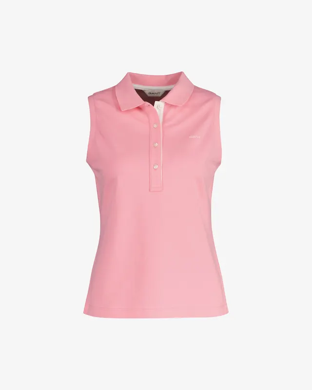 Gant Polo Damska Bez Rękawów Różowa