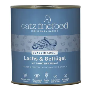 catz finefood w puszkach, 6 x 800 g - Łosoś i drób