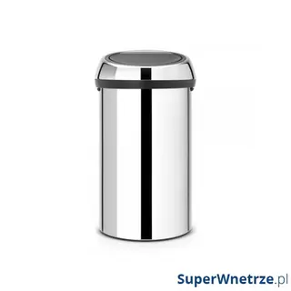 Kosz Touch Bin 60l ze stali polerowanej Brabantia srebrny