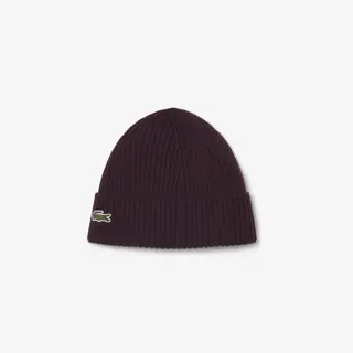 Lacoste Wełniana Czapka Unisex Brązowa