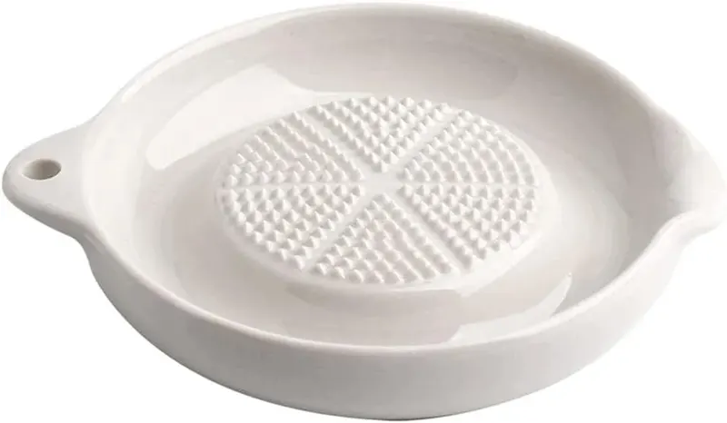 TARKA CERAMICZNA DO CZOSNKU CEBULI SERA IMBIRU Z PODAJNIKIEM