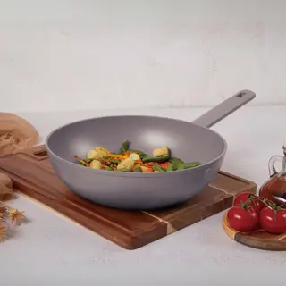 Patelnia wok 28cm BerlingerHaus Taupe BH-8093