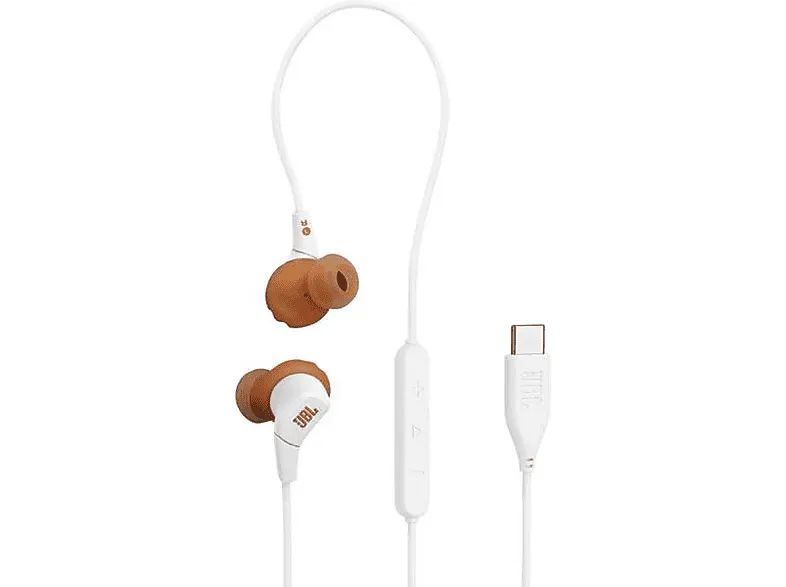 Słuchawki przewodowe JBL Endurance Run 3 USB-C Biały