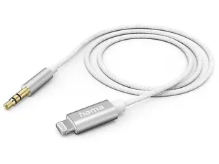 Kabel HAMA Audio Lightning - Jack 3.5mm 1m Biały