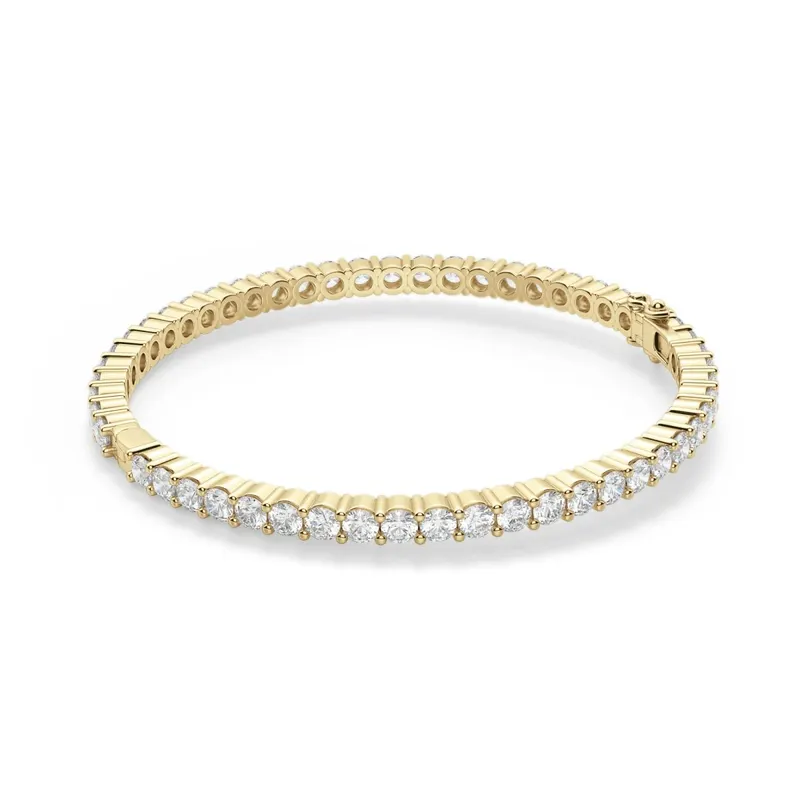 Laboratoryjna Diamentowa Bransoletka Arctica Bangle 7.80 krt z żółtego złota pr. 14K (585).