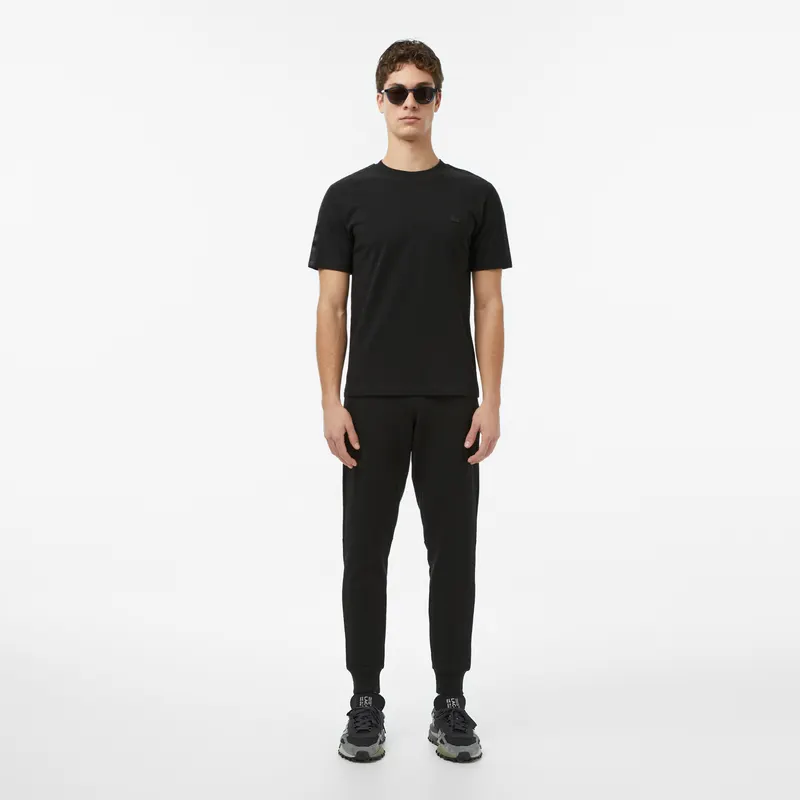 Lacoste Spodnie Dresowe Slim Fit Czarne Męskie Czarny