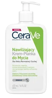 CERAVE Nawilżający Krem-Pianka Do Mycia Twarzy i Demakijażu - 473ml