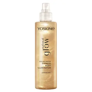 Yoskine Natural Glow mgiełka do ciała ze złotymi drobinkami, propanediolem, zapachem kokosa i wanilii 200 ml