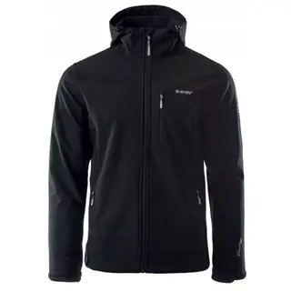 Kurtka męska Softshell Hi-Tec Caen - czarna, Rozmiar XXL