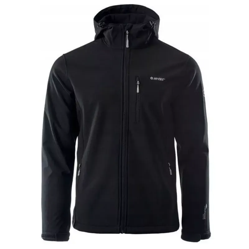 Kurtka męska Softshell Hi-Tec Caen - czarna, Rozmiar XXL