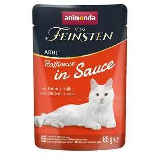 ANIMONDA Vom Feinsten Raffinesse in sauce Kurczak z cielęciną - mokra karma dla kota - 85g