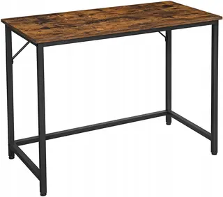 Biurko komputerowe PROSTOKĄTNE 50x100x76 cm stalowa rama vintage LOFT