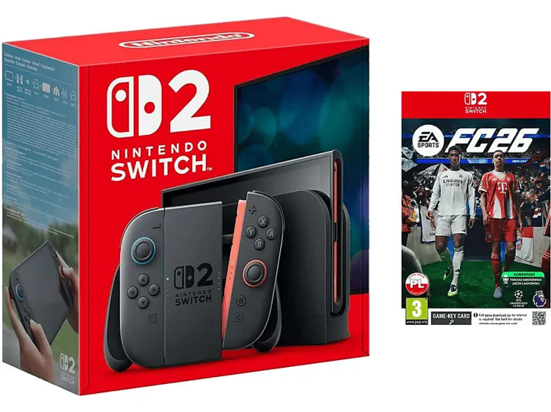 Konsola NINTENDO Switch 2 Czarny + EA Sports FC 26