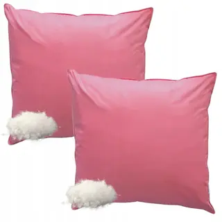 PODUSZKA DO SPANIA PUCHOWA JASIEK RÓŻOWA 40X40 CM KOMPLET PODUCHADOUCHA