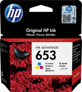 Oryginalny trójkolorowy wkład atramentowy HP 653 Advantage