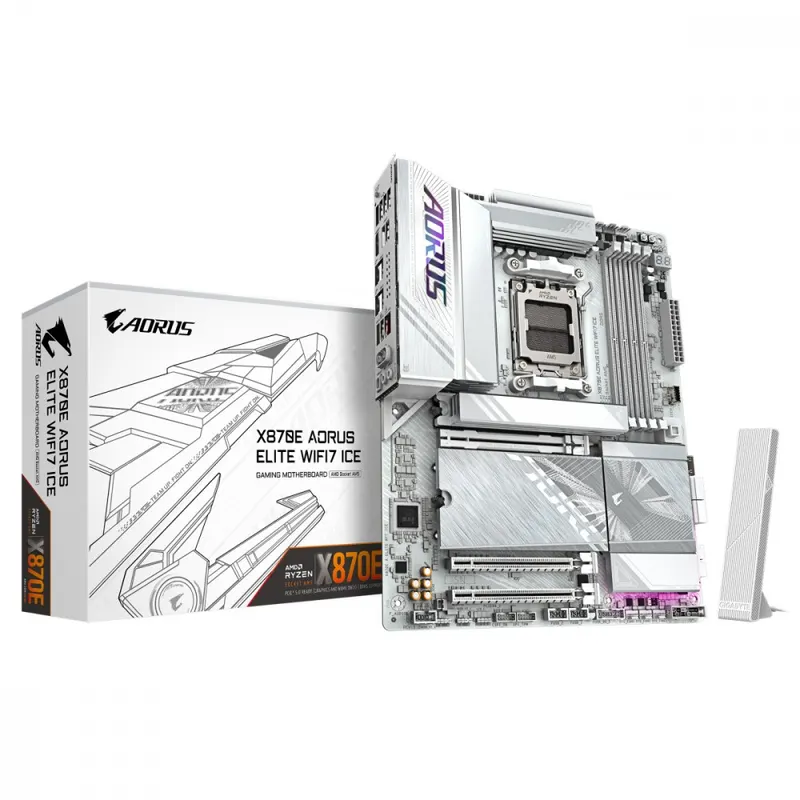 Gigabyte Płyta główna X870E AORUS ELITE WIFI7 ICE AM5 4DDR5 ATX