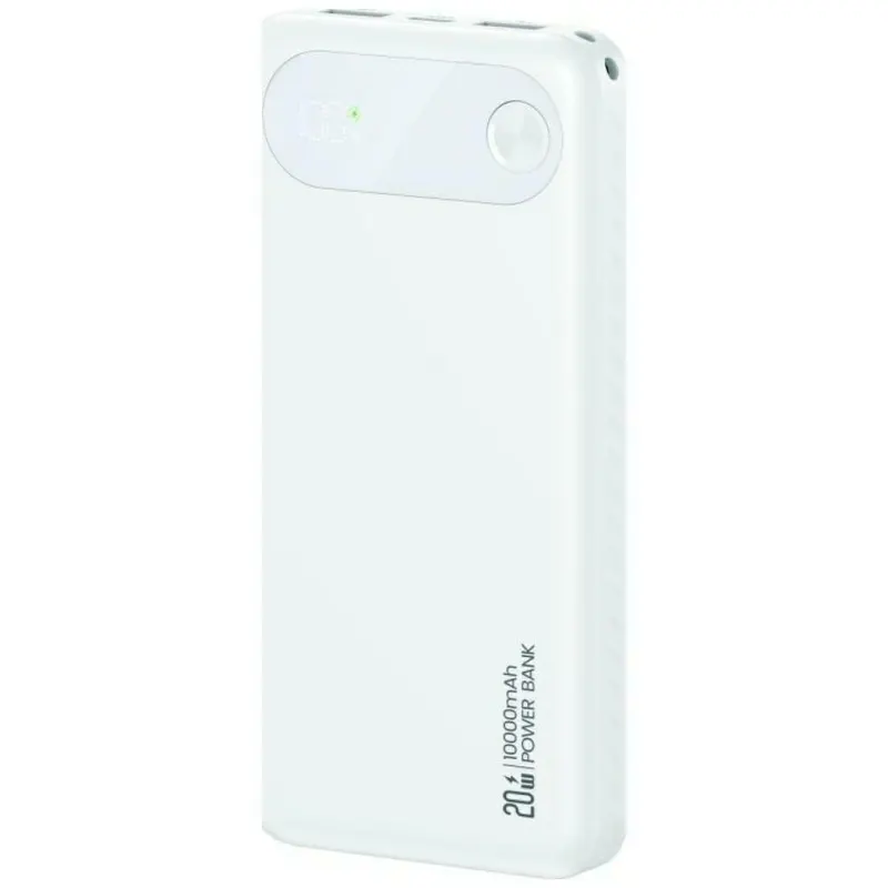 USAMS Powerbank PB80 10000mAh 20W PD 2xUSB-A + USB-C biały