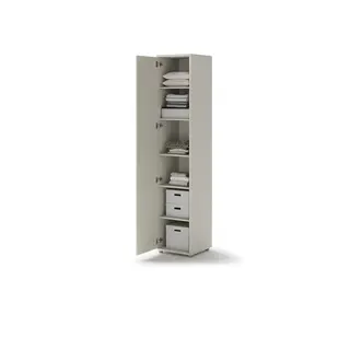 Szafa Bed Concept BC-21 | 45x218X46 cm | Kaszmir | Kaszmir szafa lenart | do sypialni | do małych wnętrz | nowoczesna