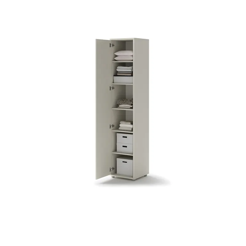 Szafa Bed Concept BC-21 | 45x218X46 cm | Kaszmir | Kaszmir szafa lenart | do sypialni | do małych wnętrz | nowoczesna