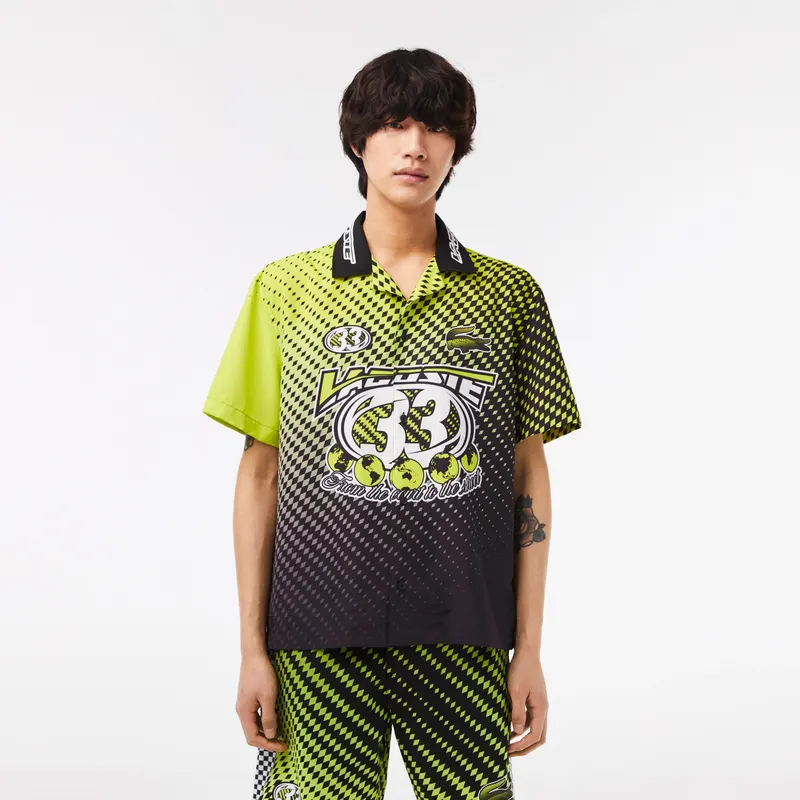 Lacoste Active Erkek Sarı Gömlek Męskie Żółty