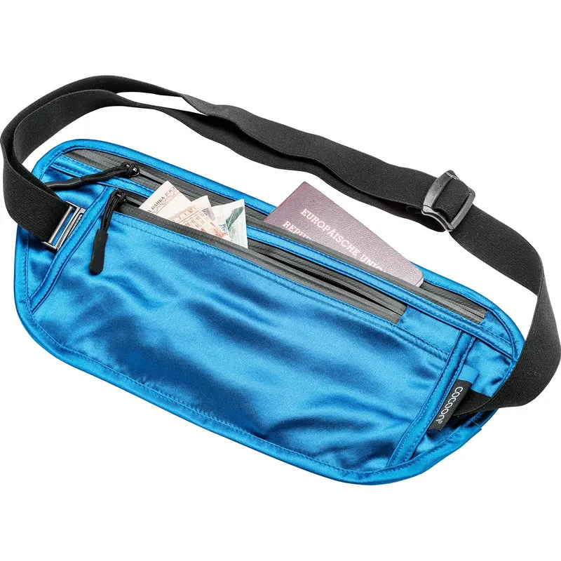 Cocoon Secret Waist Wallet / Silk, portfel, niebieska laguna
