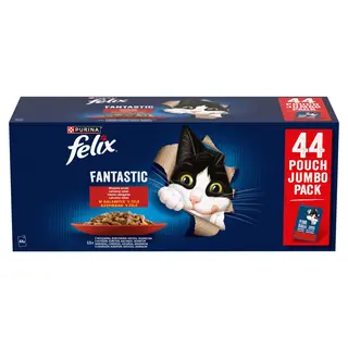 PURINA Felix Fantastic Wiejskie smaki w galaretce Box - mokra karma dla kota - 44x85g