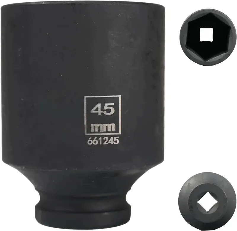 NASADKA DŁUGA UDAROWA 1/2' 45MM 6 KRAWĘDZI CHROME-MOLYBDENUM