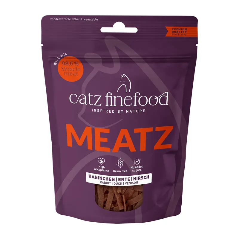 catz finefood Meatz, pakiet mieszany - Pakiet mieszany z dziczyzną (45 g)
