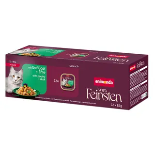 animonda Vom Feinsten Senior w sosie, 12 x 85 g - Drób i kaczka
