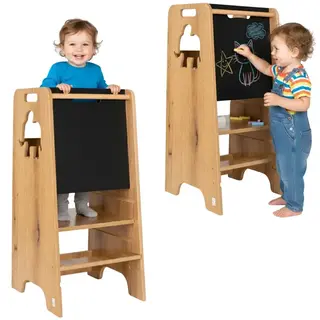 HELPER Pomocnik Kuchenny SOLIDNY z tablicą regulowany MDF drewno +GRATIS