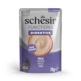 Korzystny pakiet Schesir Functions Mousse, 24 x 70 g - Digestive kurczak