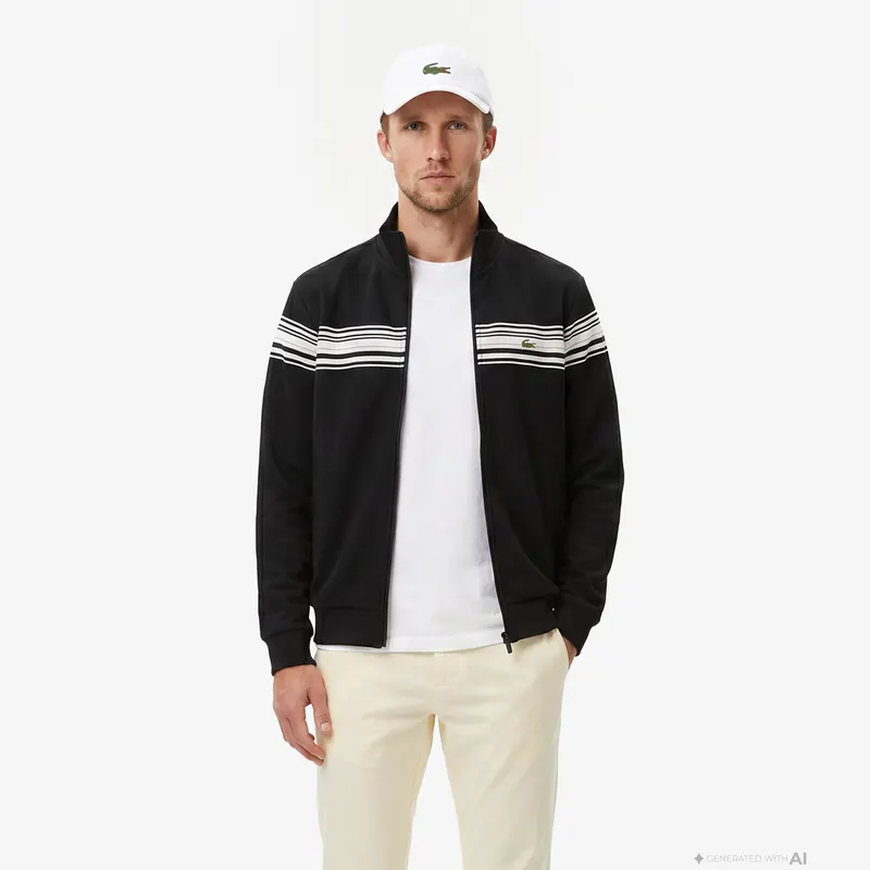 Lacoste Męska Bluza O Regularnym Kroju Czarny