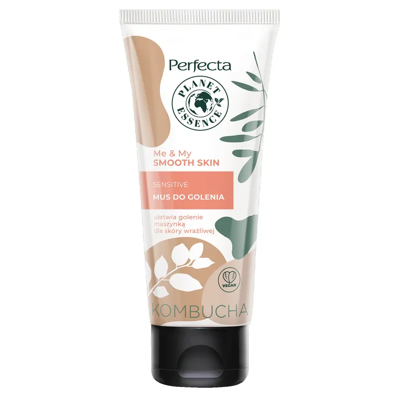 Perfecta Planet Essence Me&My Smooth Skin mus do golenia Sensitive z kombuchą, D-pantenolem, gliceryną i olejem migdałowym 200 ml