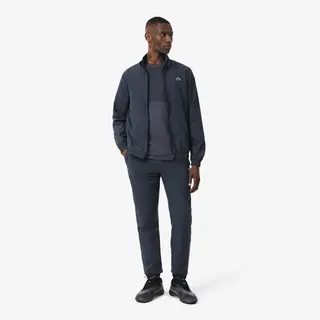 Lacoste Wodoodporny Komplet Dresowy Ciemnoszary Czarny Męskie Szary