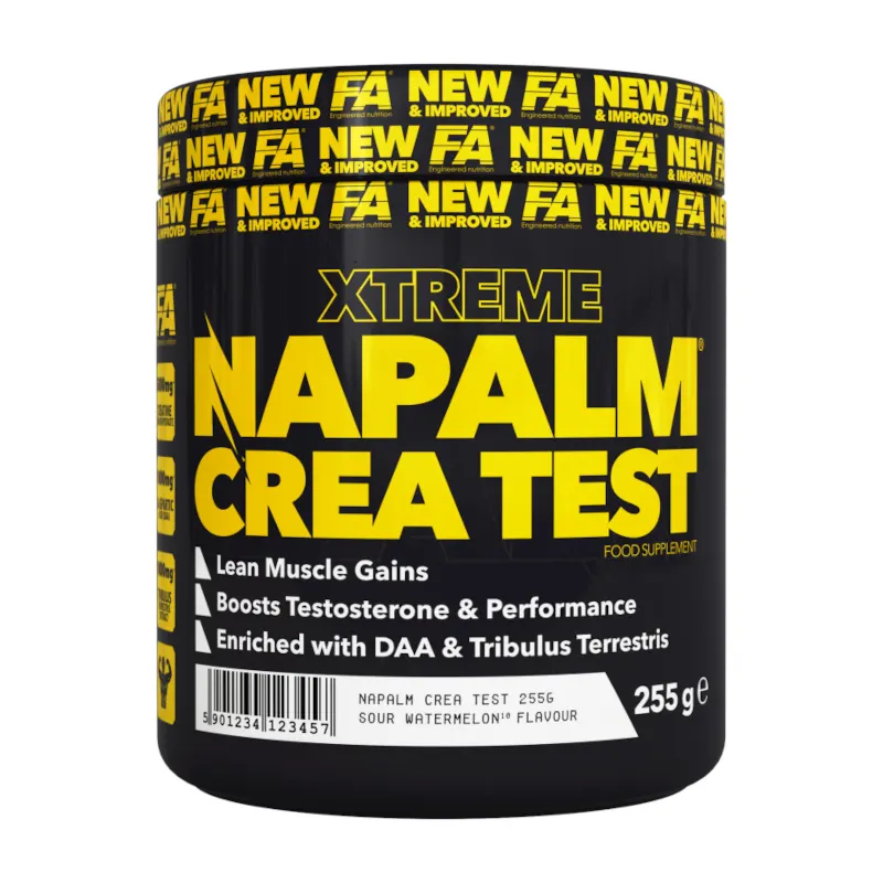 Męska Kondycja Kreatyna Fitness Authority Napalm Crea Test 255g