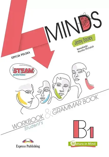 4 MINDS B1. STUDENT'S WORKBOOK & GRAMMAR BOOK + KOD DIGIBOOK