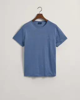 Gant T-Shirt Męski Z Okrągłym Kołnierzykiem Regular Fit Granatowy