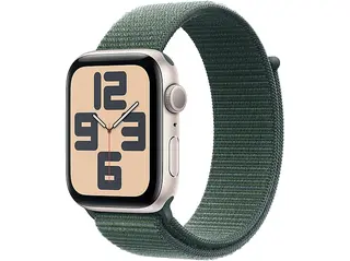 PRODUKT PO EKSPOZYCJI - Smartwatch APPLE Watch SE (2 generacji) GPS Koperta 40mm z aluminium w kolorze księżycowej poświaty opaską sportową jeziora MXEH3ET/A