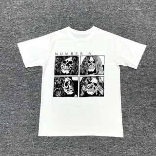 KK11 N9 Number Nine Airship Short Sleeved T-shirt Vintage Same Style Tees