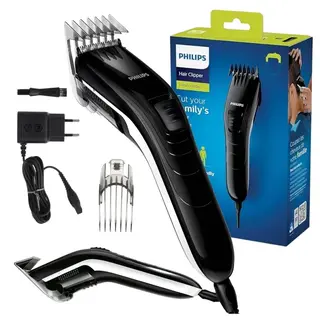 MASZYNKA PHILIPS DO WŁOSÓW QC5115/15 SAMOOSTRZĄCE OSTRZA STALOWE REGULACJA