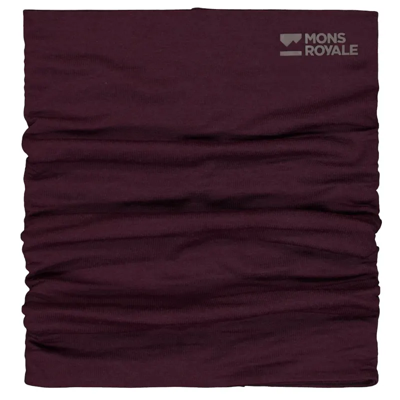 Mons Royale Double Up Merino Neckwarmer, komin, fig