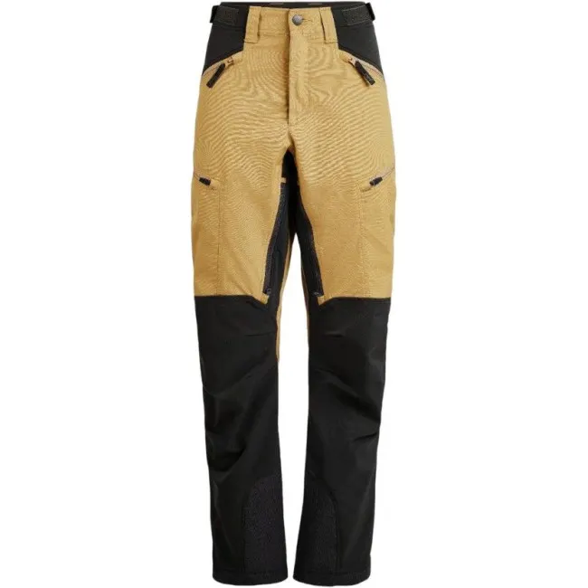 Lundhags Makke High Waist Curved Pant W, spodnie trekkingowe, beżowe/szare